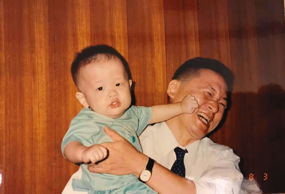 李戡小時候與李敖的合影。(李戡提供)