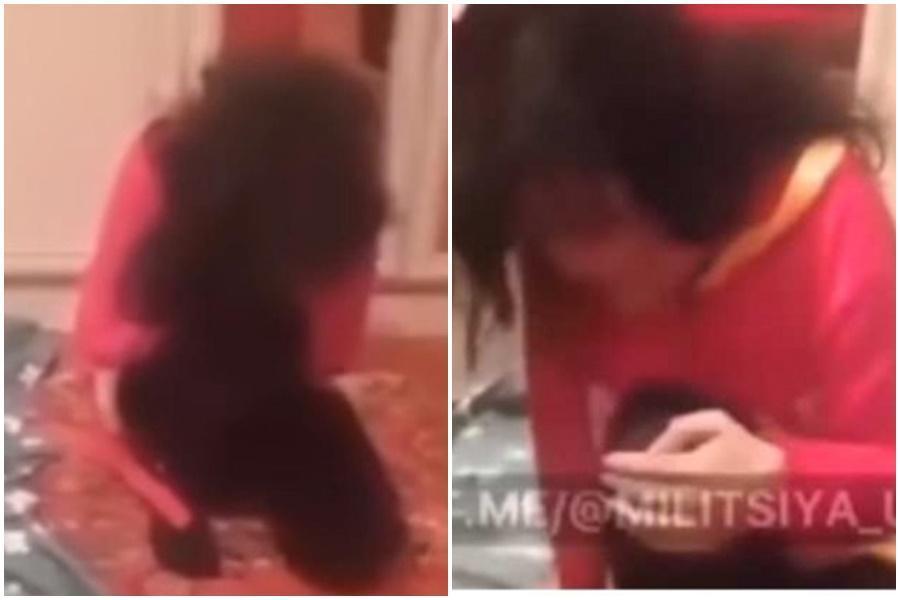 烏茲別克一名新娘新婚夜遭新郎質疑非處女,因此遭夫家強行驗貞操。(翻攝自自YouTube)