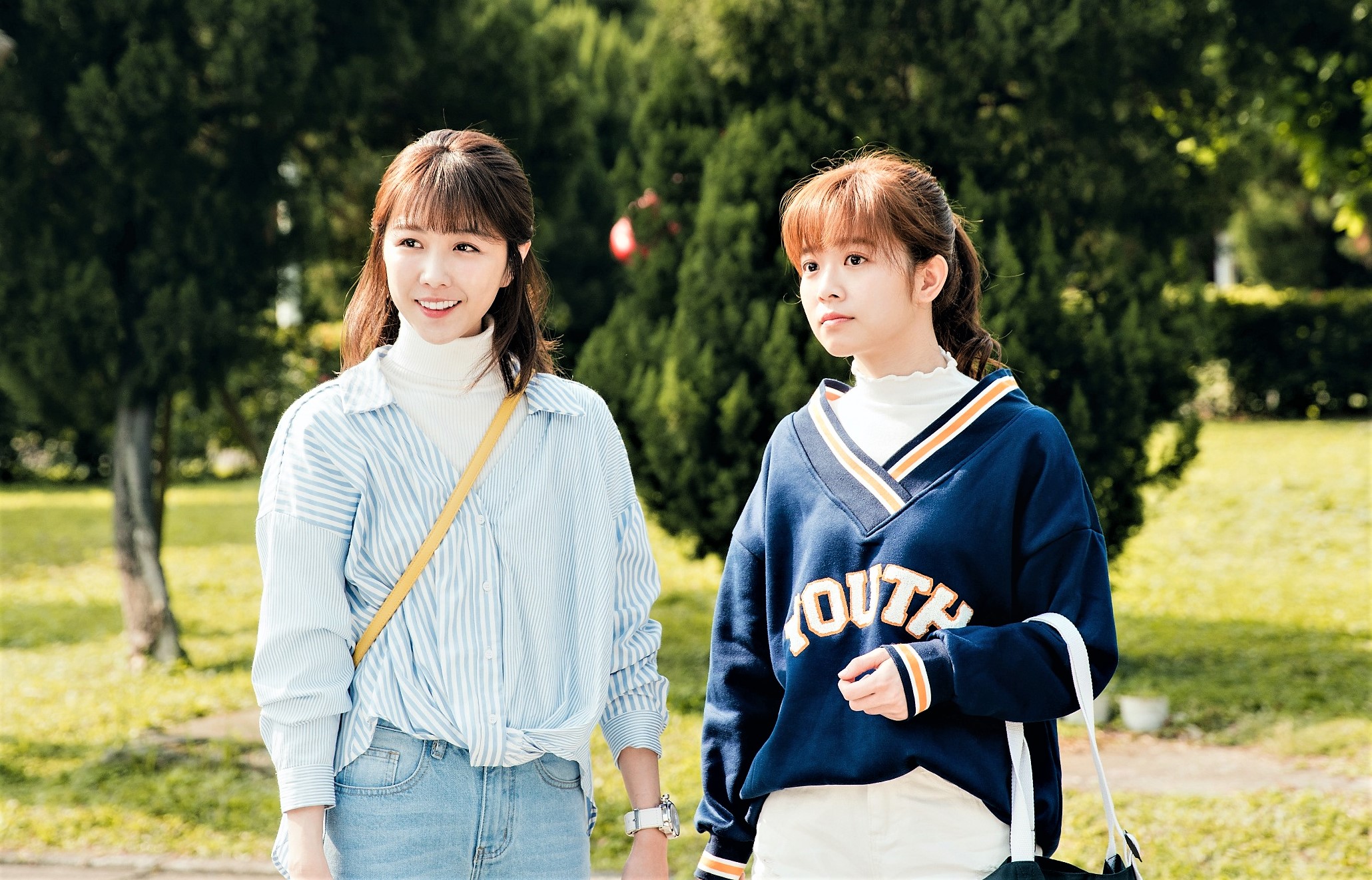 在《天巡者》中邵雨薇（左）、程雅晨（右）飾演一對好閨密。（三立提供）