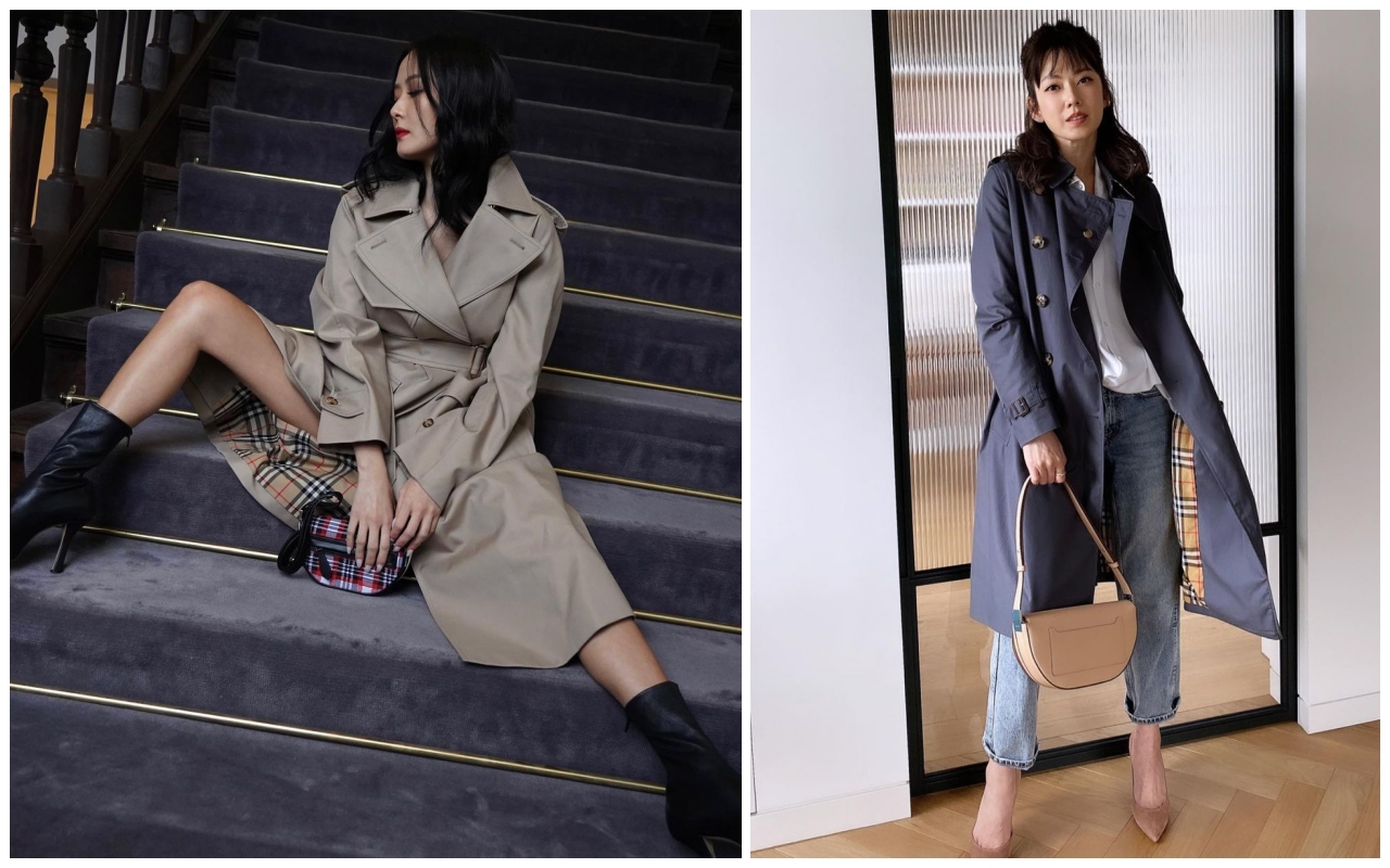 孫芸芸與Melody時尚速度極快，已經先示範BURBERRY最新Olympia包款照片。（翻攝自孫芸芸、Melody IG）