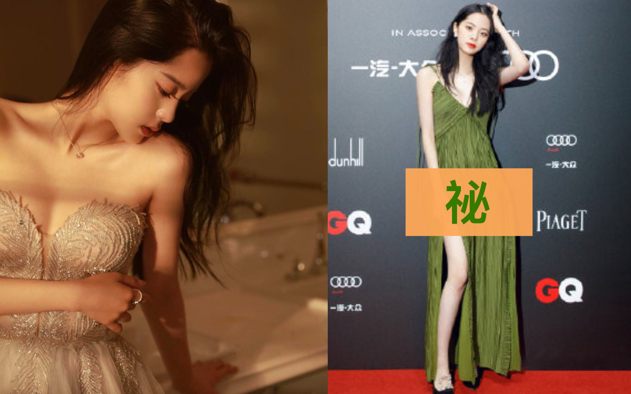 20歲的歐陽娜娜近來尺度大解放，不吝於秀出好身材。（翻攝自歐陽娜娜、《GQ》微博）