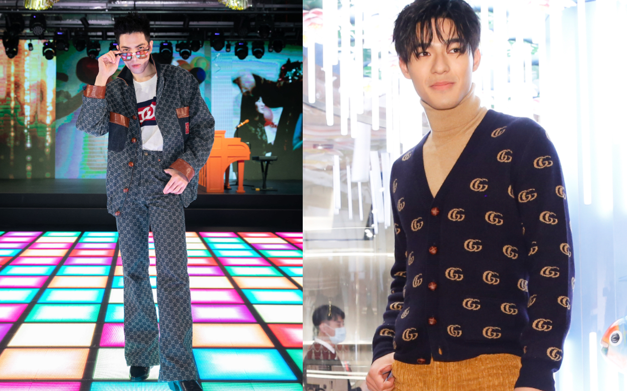蕭敬騰（左圖）、陳昊森（右圖）都出席了GUCCI假日禮讚派對，你覺得哪個人的80年代復古穿著比較帥？