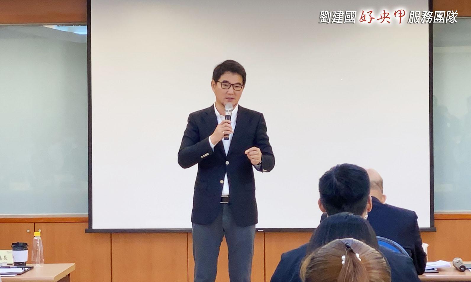 劉建國感謝蘇貞昌大力支持雲嘉地區重大醫療建設，提升偏鄉醫療品質。（立委劉建國提供）