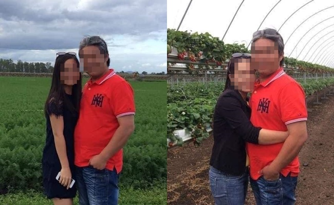 人妻（右圖左）控訴養了10年的外甥女（左圖左）變成小三，勾引丈夫還懷孕。（翻攝自Những Thứ Đáng Sợ臉書）