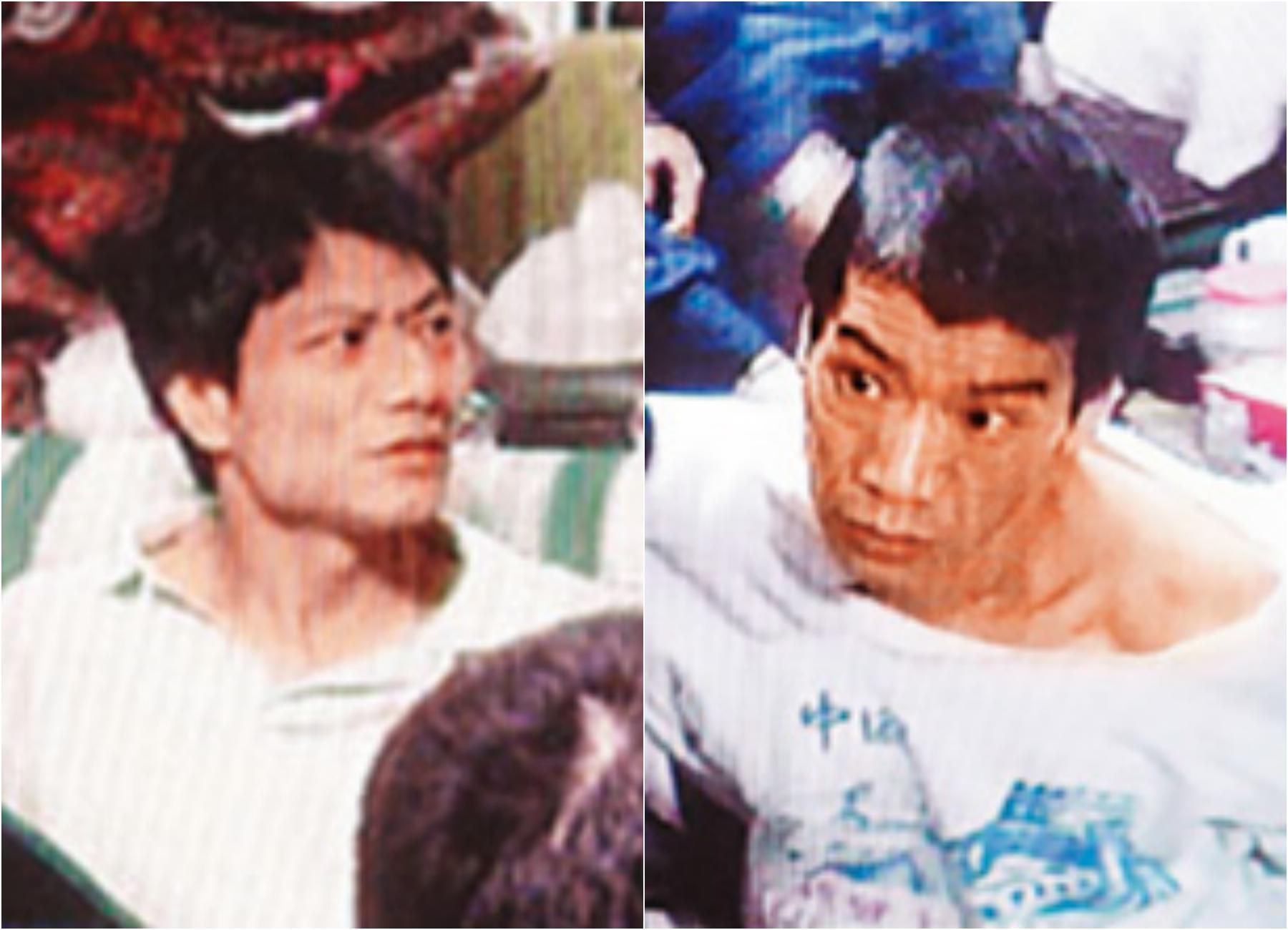 殺警凶手王柏英(左)被警方逮捕,遭判死刑定讞;王柏忠(右)遭判無期徒刑定讞。(翻攝畫面)