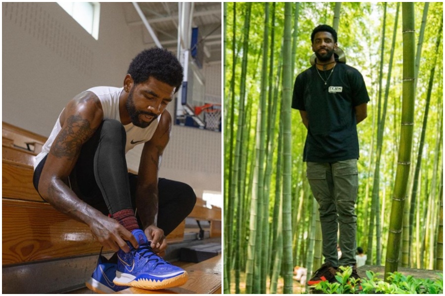 厄文日前發布聲明「新賽季用場上場下表現說話」，被外界謠傳未來不接受媒體採訪，團隊公關出面否認，並稱謠言為「錯誤報導」。（翻攝自Kyrie Irving IG）