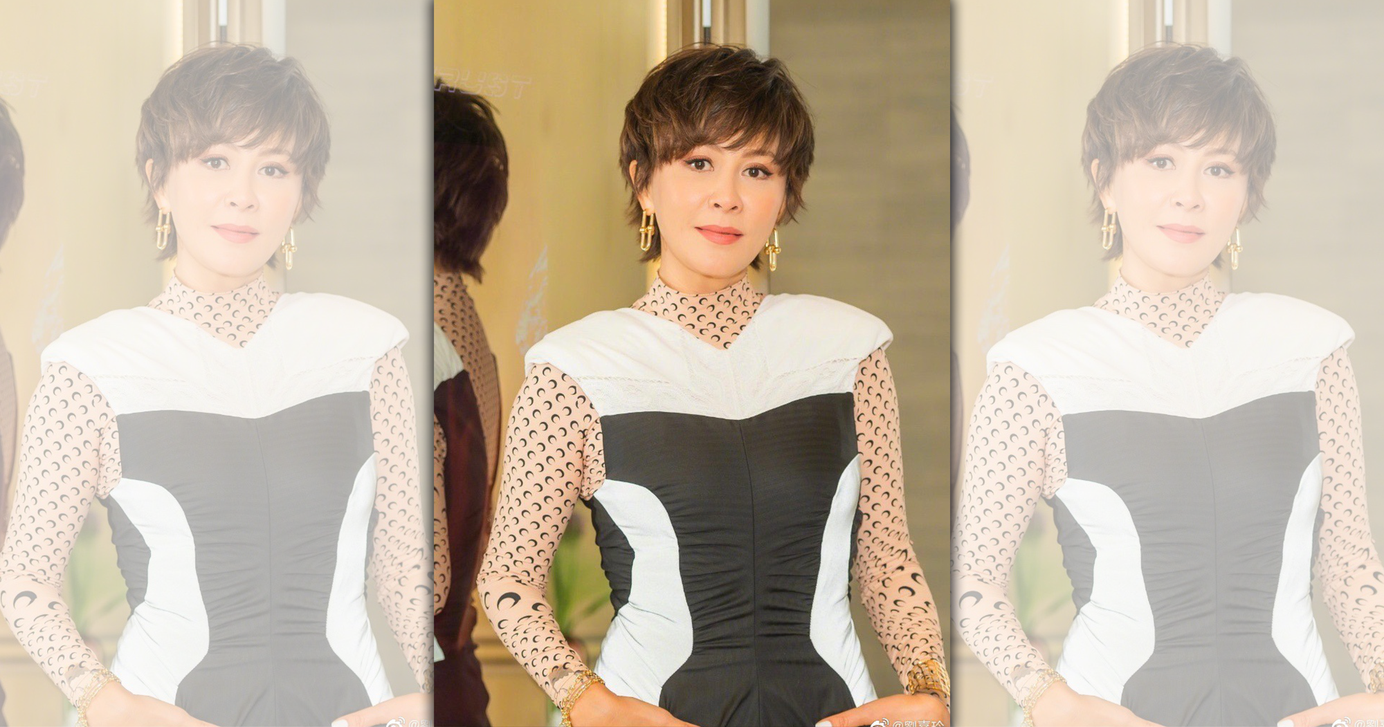 劉嘉玲喜愛結交朋友，婚前婚後常有緋聞纏身。（翻攝自劉嘉玲微博）
