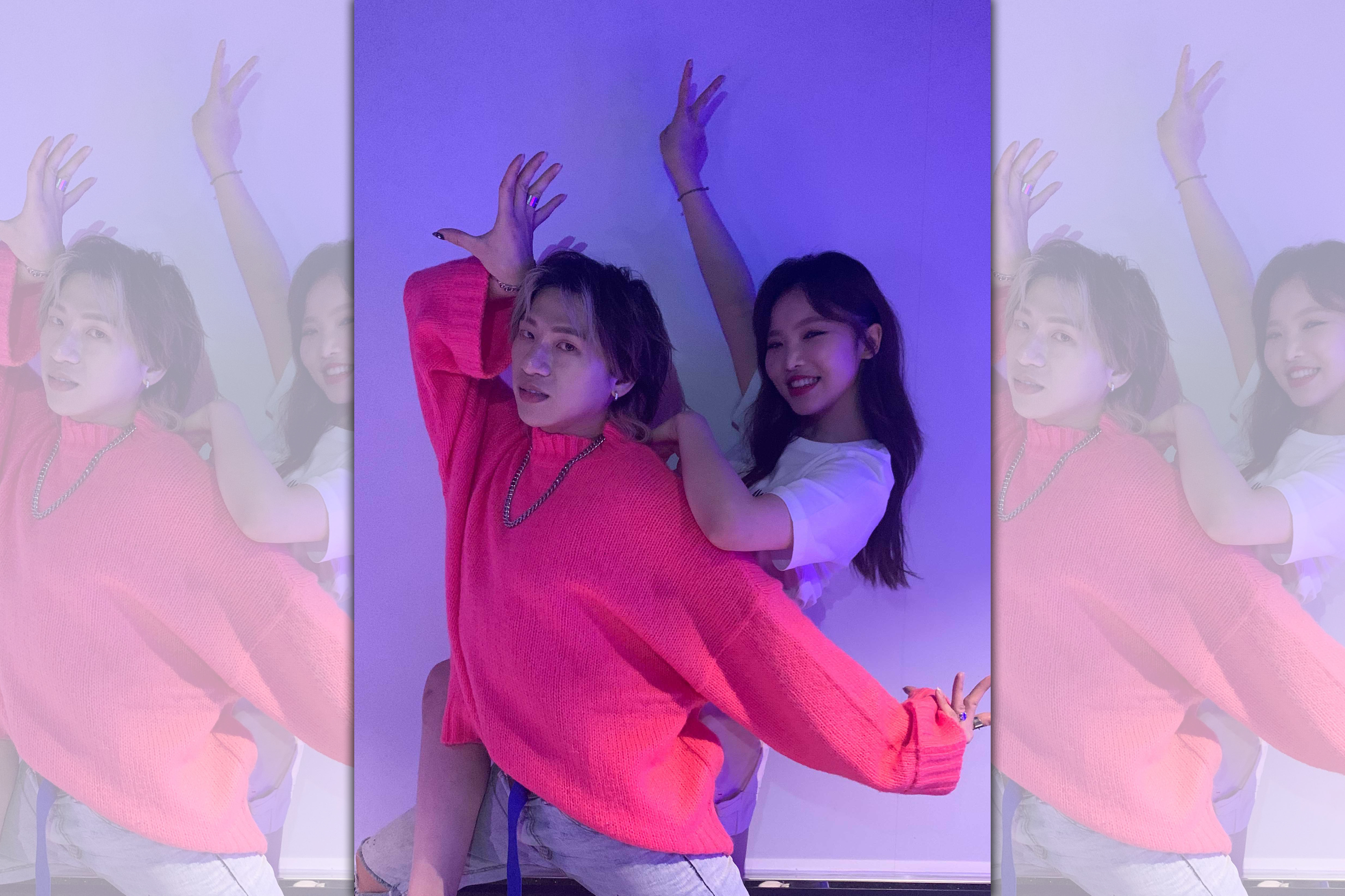 嘻小瓜出席王欣晨歌迷生日會，2人大跳熱舞製造高潮。（歆動音樂提供）