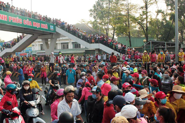 寶成近年將鞋業生產重心轉移到越南，蔡佩君曾帶領寶成走過越南罷工潮。（翻攝自vietnamnet）