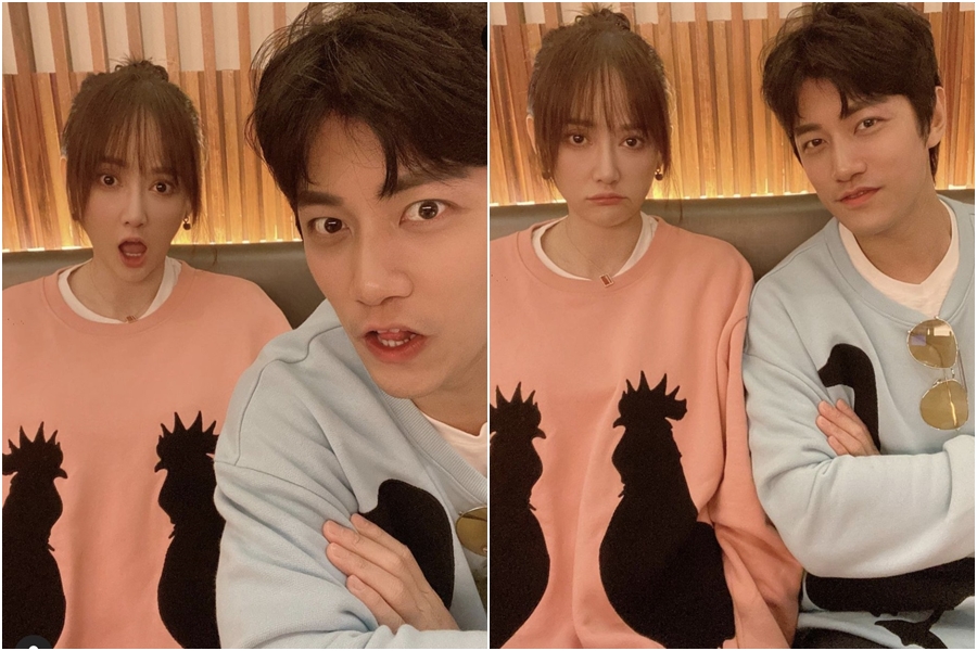 陳喬恩小男友曾偉昌生日，兩人穿上情侶裝放閃；陳喬恩幫男生曾偉昌許下多個生日願望，全部都與自己相關。（翻攝自曾偉昌IG）