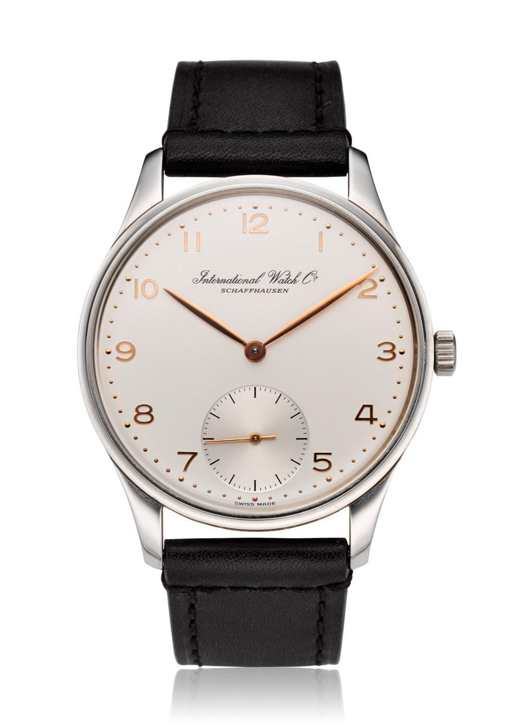 IWC葡萄牙系列於1993年藉由慶祝品牌125週年而推出的復刻限量錶。（佳士得提供）