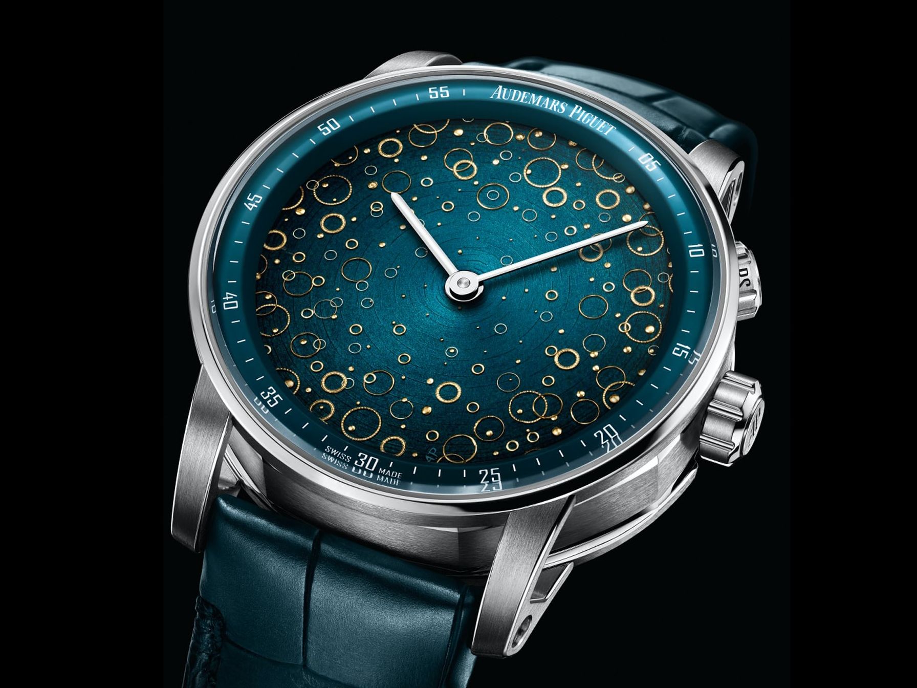 AUDEMARS PIGUET CODE 11.59 Grande Sonnerie Carillon Supersonnerie 愛彼大自鳴鐘樂超問錶，功能：時、分指示；大、小自鳴報時；三問報時╱機芯：手上鏈機芯╱定價：CHF 710,000（全球限量5只）