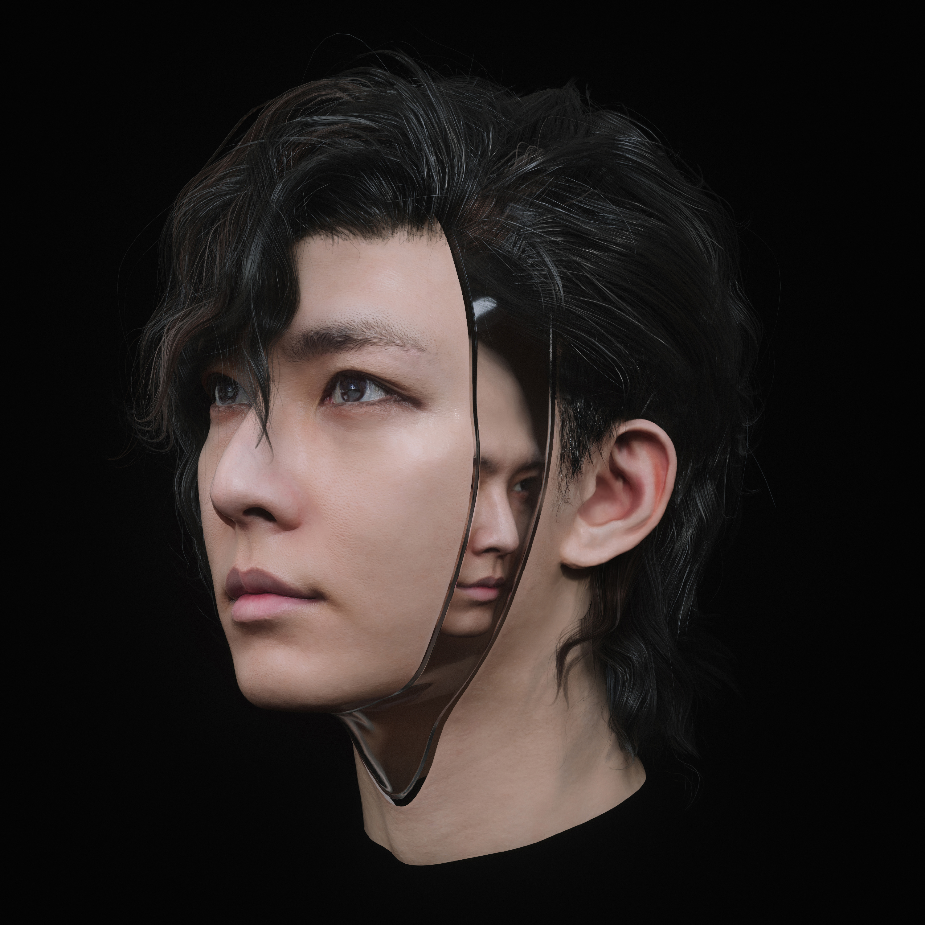 「腦洞大開」的單曲封面，展現出炎亞綸突破過去框架的企圖心。（索尼音樂提供）