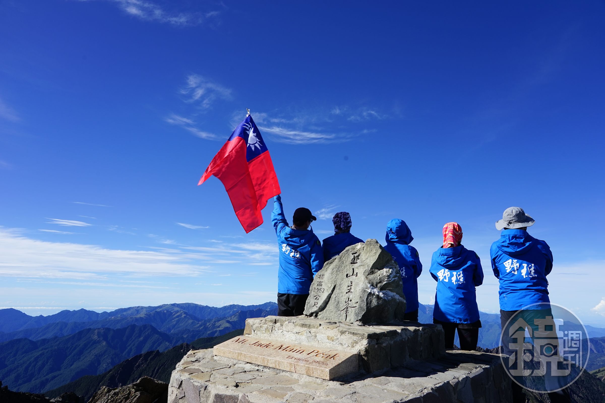 山海圳終點為玉山主峰，是台灣最高峰。（野樵國際旅行社提供）
