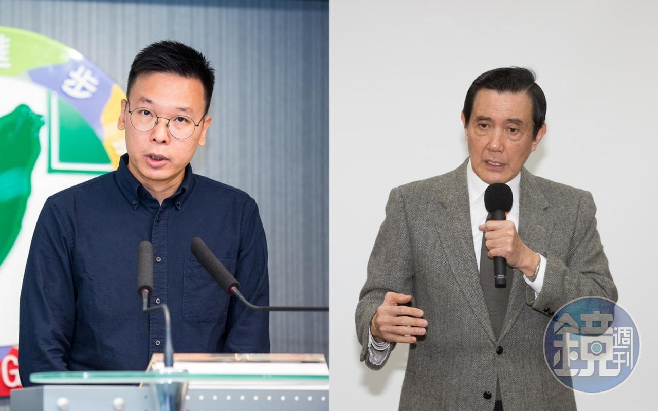 林飛帆（左圖）批評馬英九（右圖）執政時期的台美關係，馬英九辦公室回應此事。（本刊資料照）