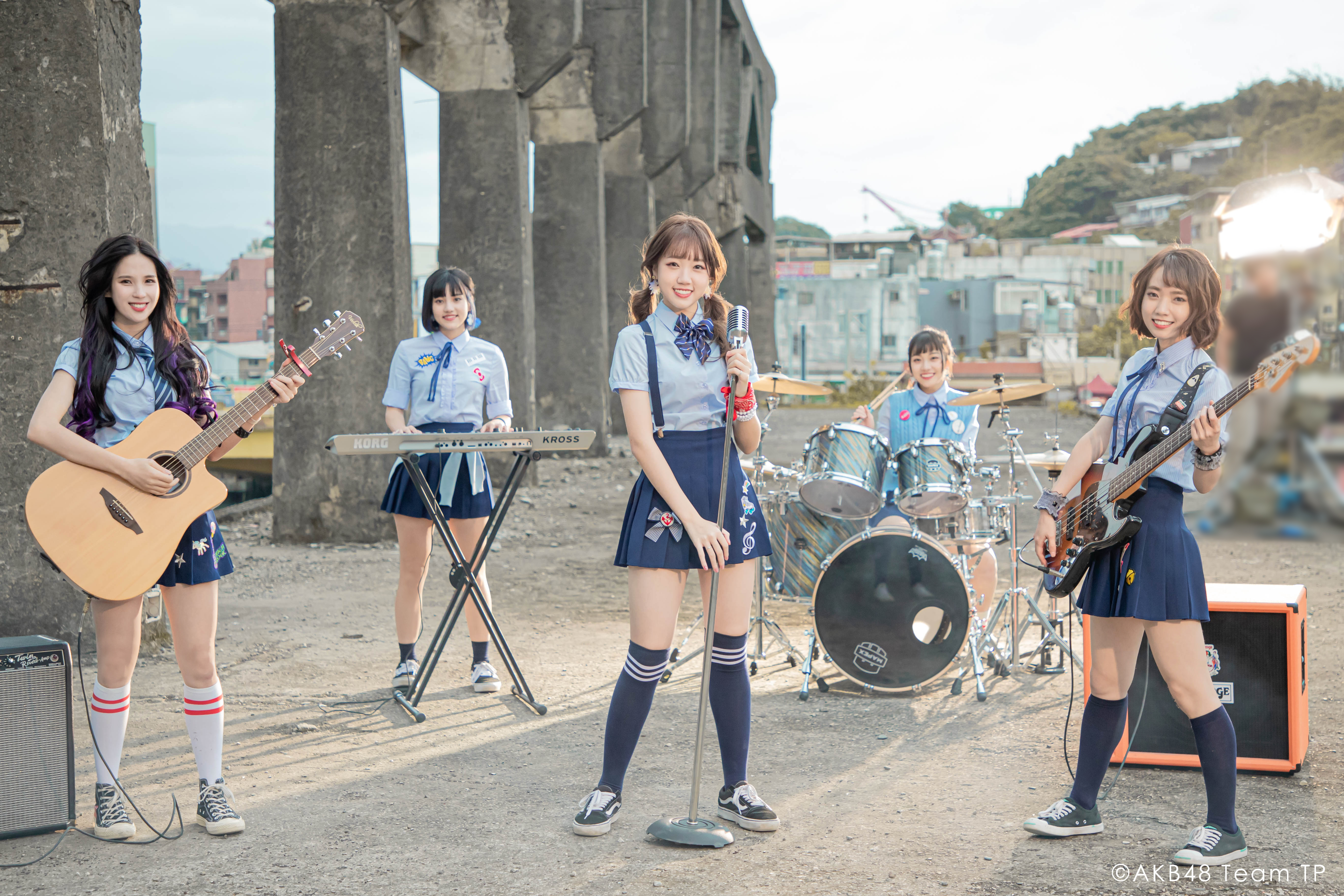 從AKB48 Team TP嚴選5位樂團成員，成立了女團The Puzzle5。（好言娛樂提供）