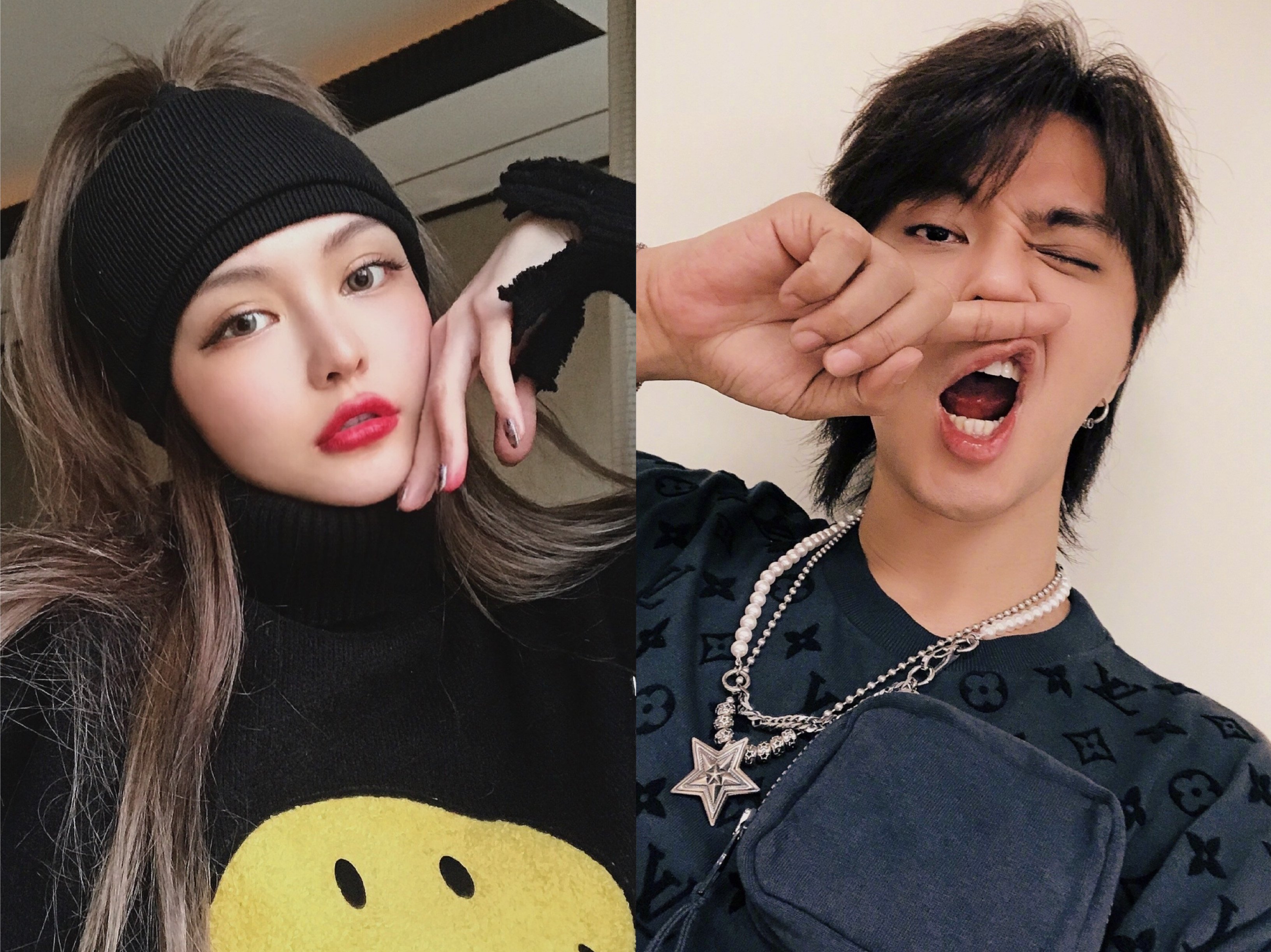 周揚青一句回覆網友的話，被網友質疑在暗諷舊愛羅志祥。（翻攝自周揚青／羅志祥微博）