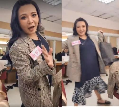 小甜甜爆出懷孕、拿媽媽手冊後,首度曝光身材。(翻攝自楊繡惠臉書)