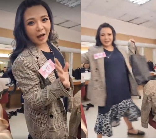 小甜甜爆出懷孕、拿媽媽手冊後，首度曝光身材。（翻攝自楊繡惠臉書）