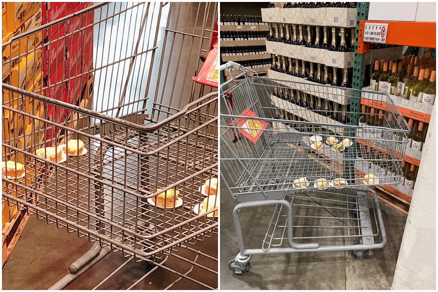 怪客狂譙別人試吃「一次拿2盤」很X掰，結果自己拿10盤網傻眼。（翻攝自爆料公社公開版）