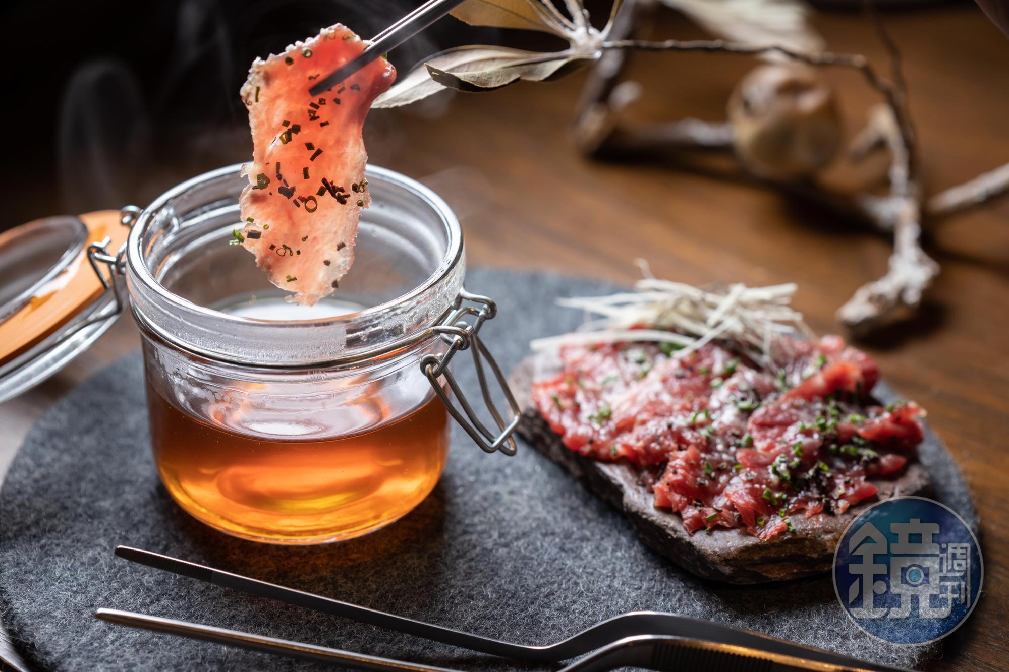 「桜並木下の流鏑馬」搭配的不是馬肉，而是台灣溫體牛。