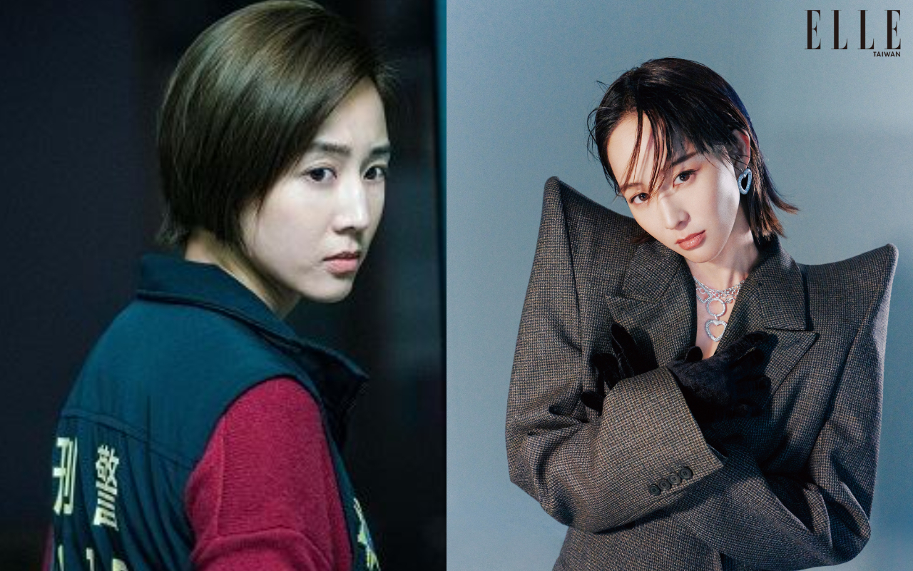 張鈞甯在新片《緝魂》呈現樸素憔悴的一面（左圖），對於感情，她表示相信《易經》…（威視電影、《ELLE》國際中文版雜誌提供）