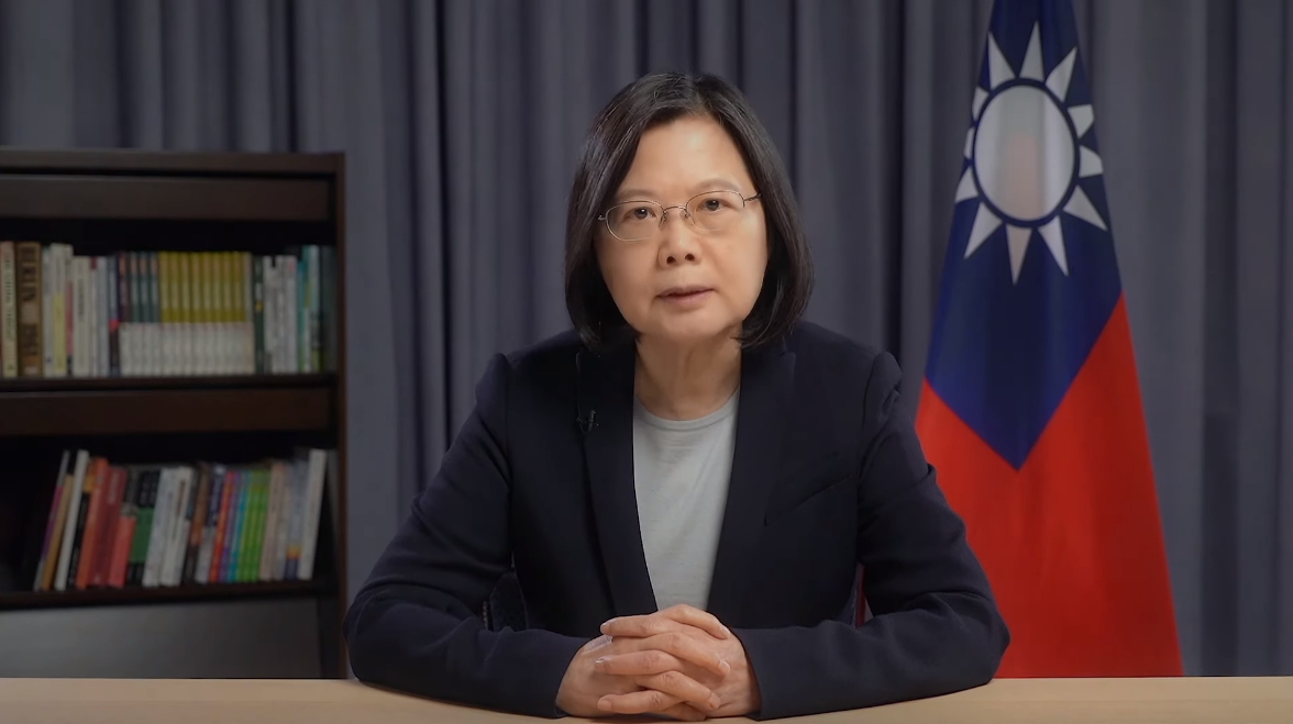 總統蔡英文獲邀於美國華府智庫年終活動發表演說。（翻攝自總統府網站）