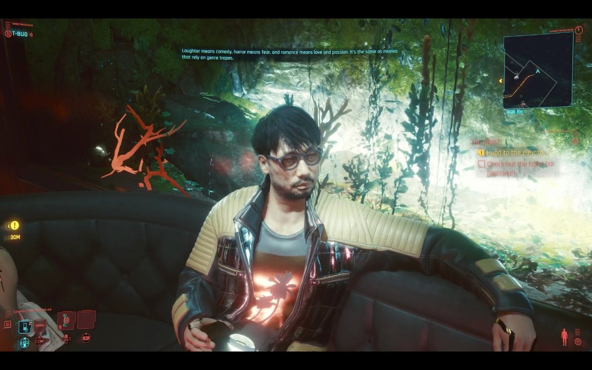 《電馭叛客2077》有一個NPC名為「大島」，神似知名遊戲製作人小島秀夫。（翻攝自Twitter）