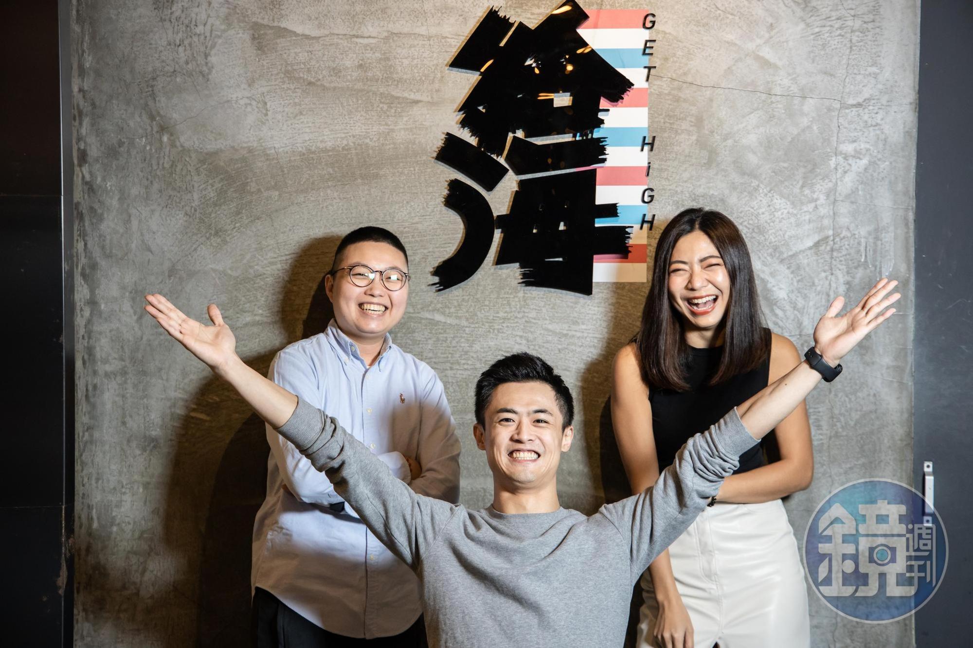 氣氛熱烈的「給海」由Duffy（左）、Simon（中）、Vicky（右）三位好友一同打造。
