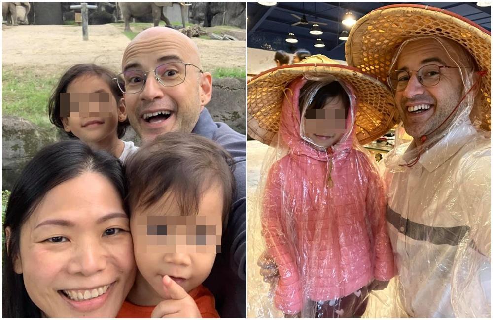 吳鳳與台灣妻子育有2個可愛女兒。(翻攝自吳鳳臉書)