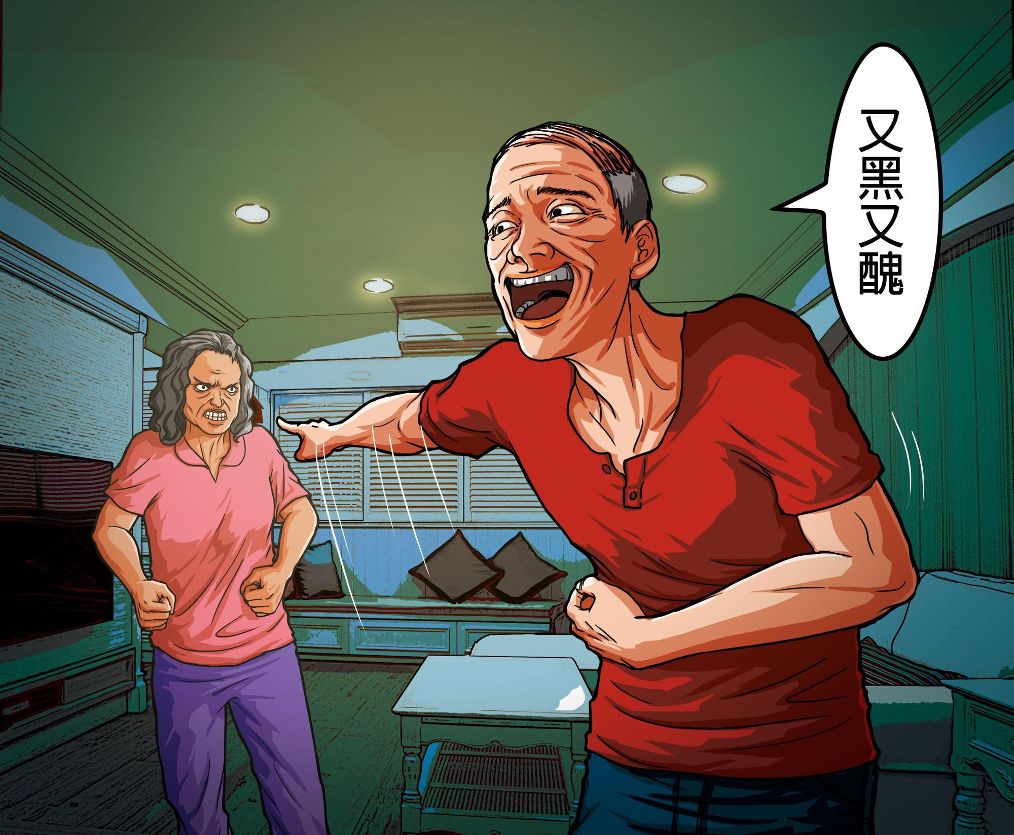 不滿男友(右)提分手,江女(左)在車內用預藏的尼龍繩勒斃對方。