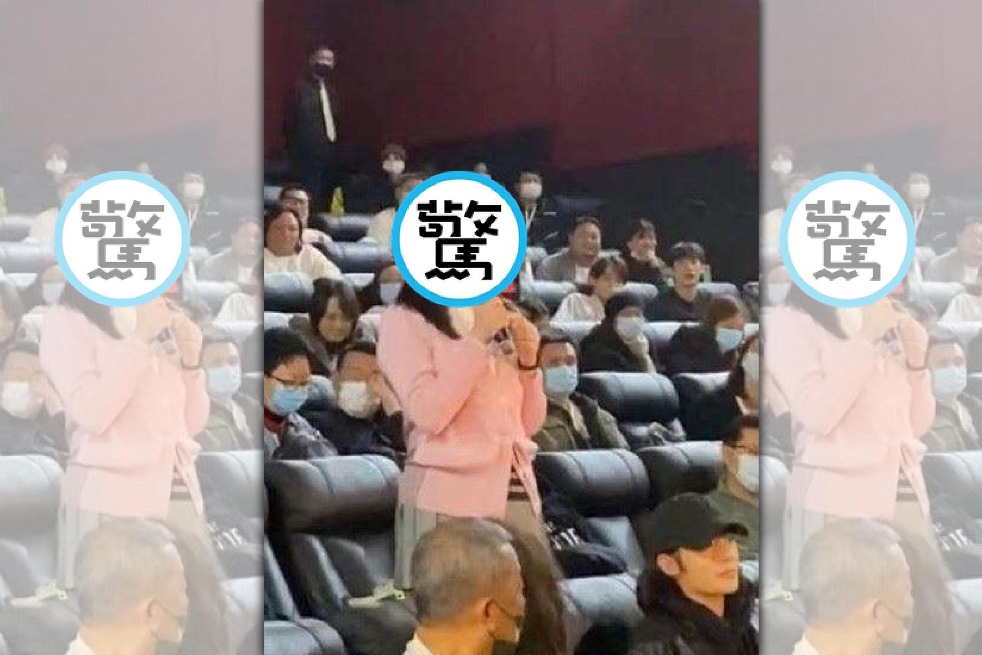 陳妍希出席電影首映，被拍出臃腫樣貌。（翻攝微博）