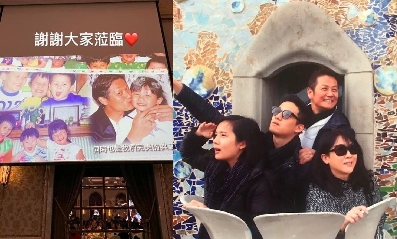 徐乃麟在IG上po限時動態(左)感謝出席的賓客。(翻攝自徐乃麟IG)