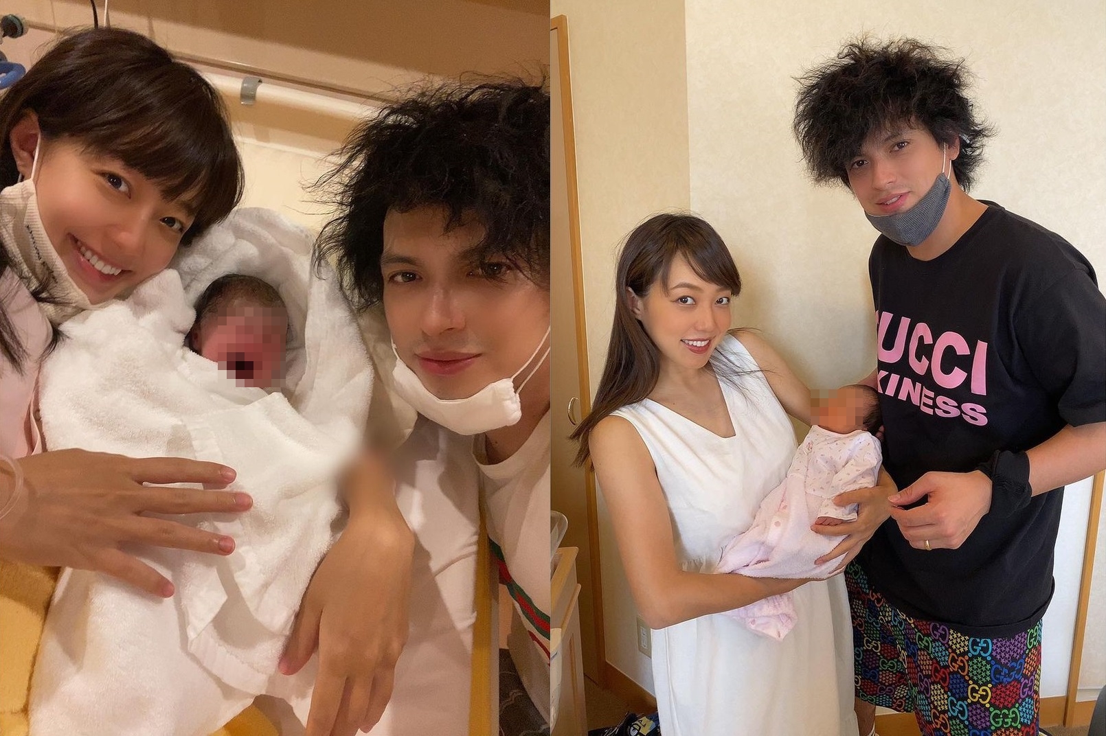 川崎希（左）與混血老公亞歷山大結婚7年，10月生下老二。（翻攝自川崎希Instagram）