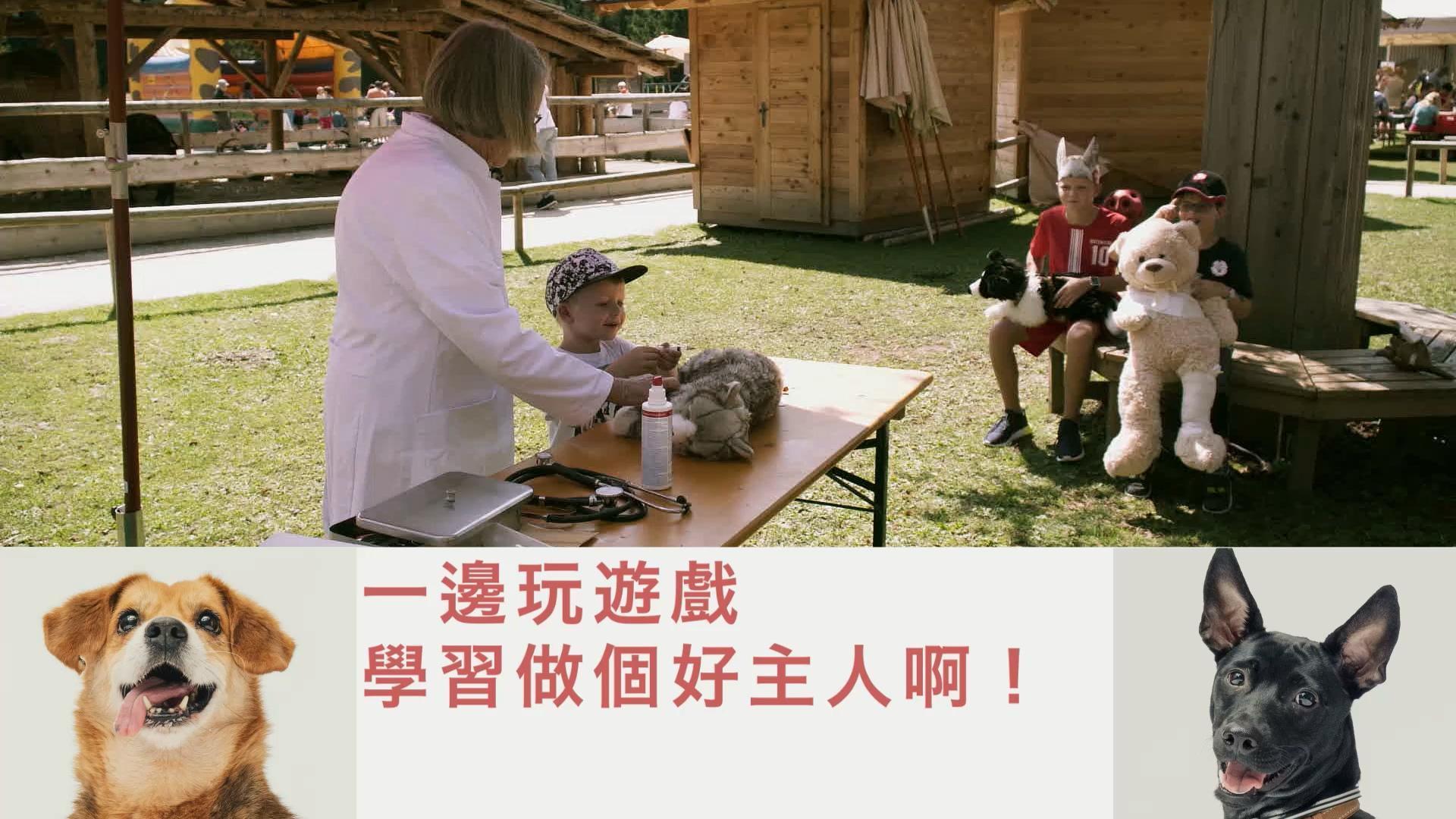收容所寓教於樂,小朋友在玩遊戲中也學習到如何當個好主人。(翻攝自花絮)