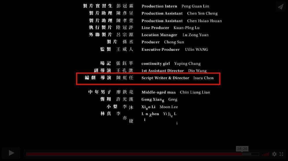 短片《唏哩唏哩，嘩啦嘩啦》之導演為陳虹任。（翻攝自紅點設計官網）