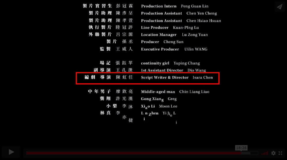 短片《唏哩唏哩，嘩啦嘩啦》之導演為陳虹任。（翻攝自紅點設計官網）