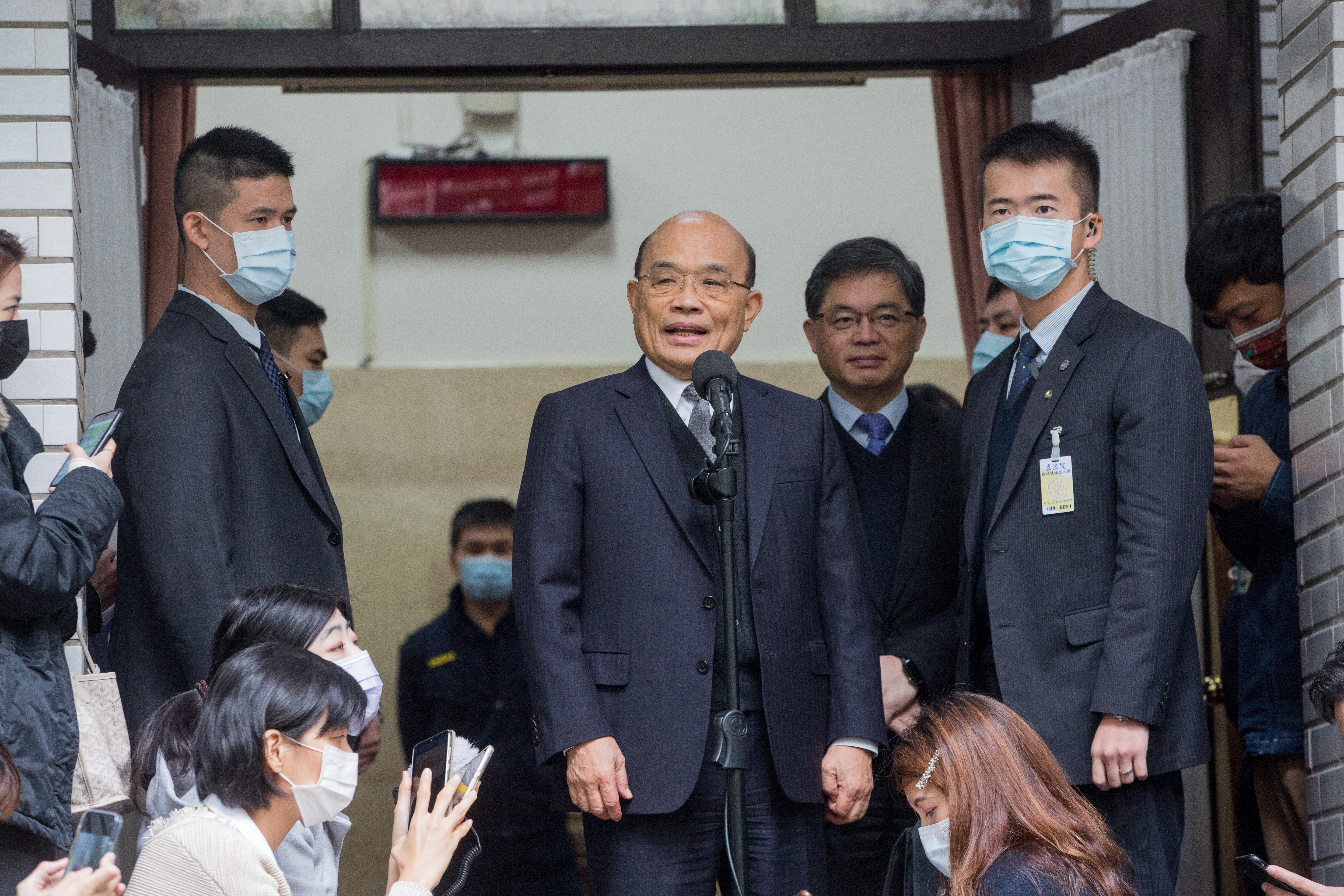 蘇貞昌今赴立院備詢前受訪，強調「在台灣總統跟行政院長最知道彼此的辛苦，以及能夠做成某件事情的不簡單。」（本刊資料照）