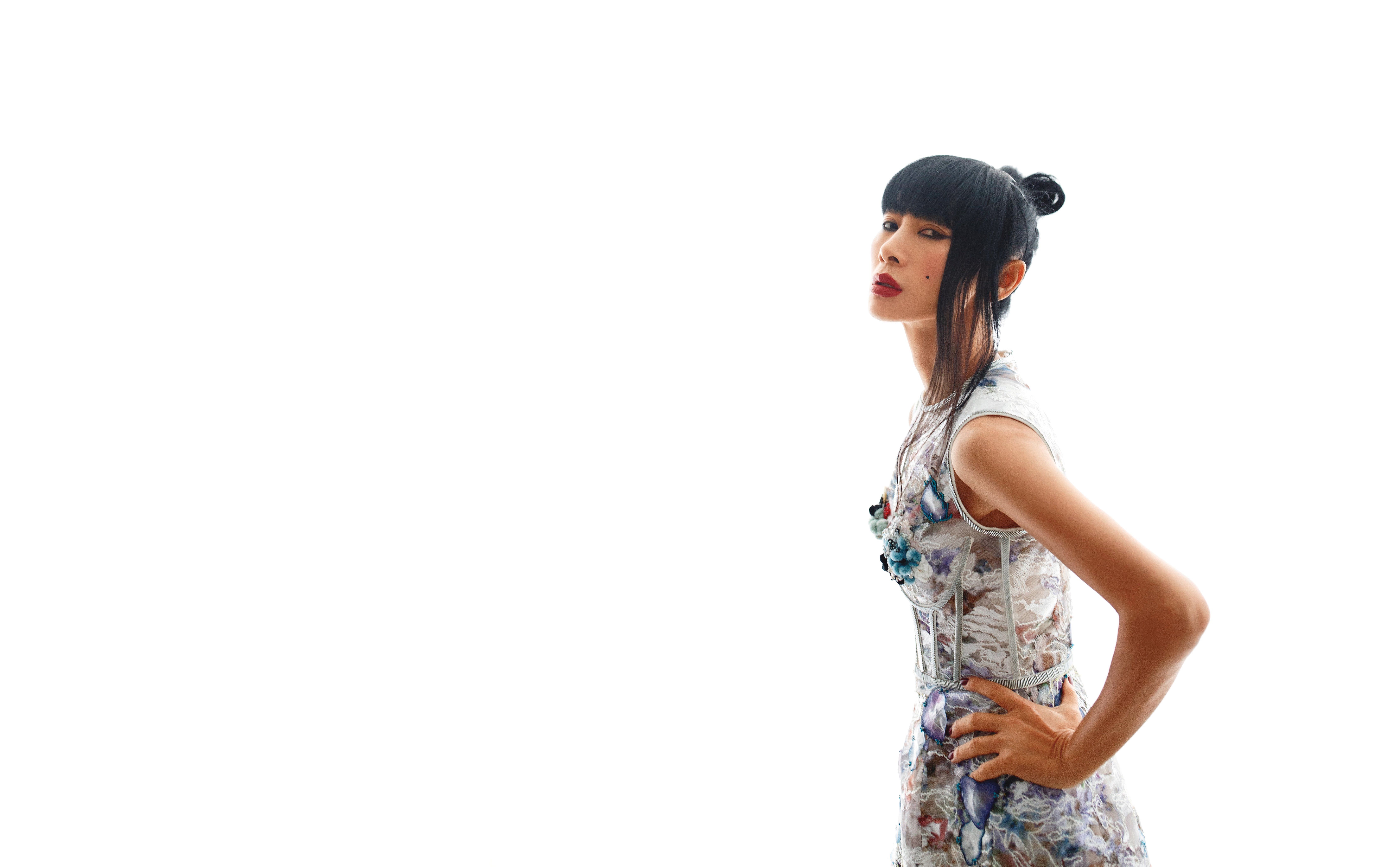 以性感敢露聞名，不過白靈看世情自有她純真的那一面。