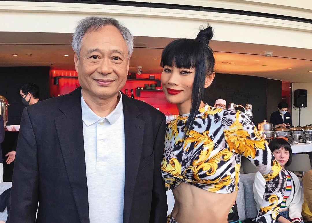 白靈希望有機會和李安（左）合作，但也說：「不和他合作，白靈還是最棒的白靈。」（翻攝自白靈IG）