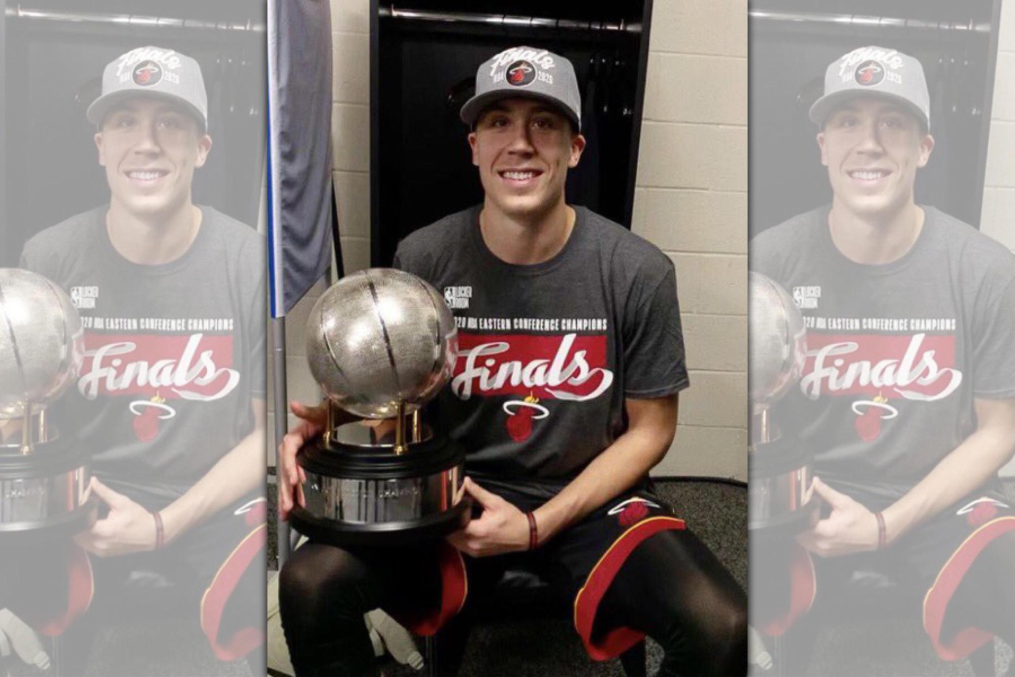 NBA邁阿密熱火隊的射手羅賓森(Duncan Robinson)將成為台灣品牌阿舍食品的年度代言人。(翻攝自Duncan Robinson twitter)