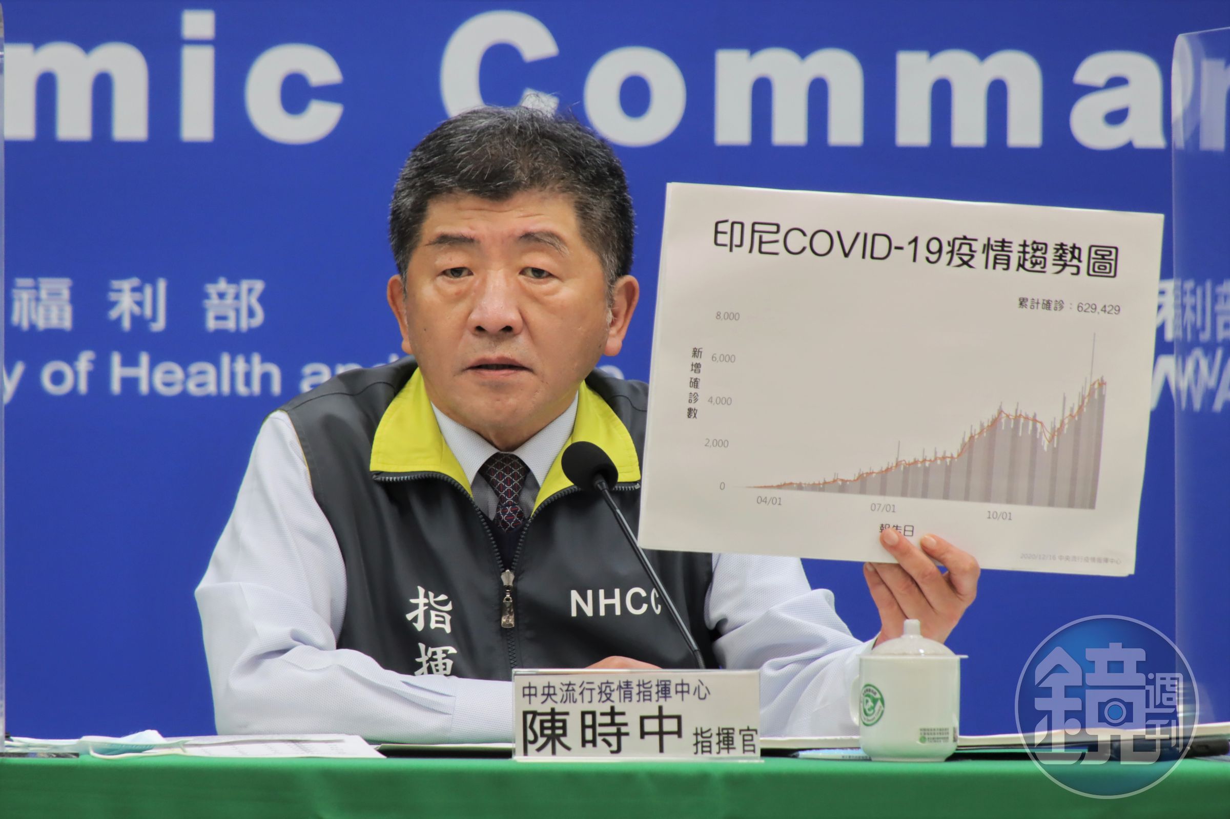 中央流行疫情指揮中心今（16日）宣布繼續暫緩印尼移工來台，未來視當地疫情狀況再決定開放時間。（指揮中心提供）