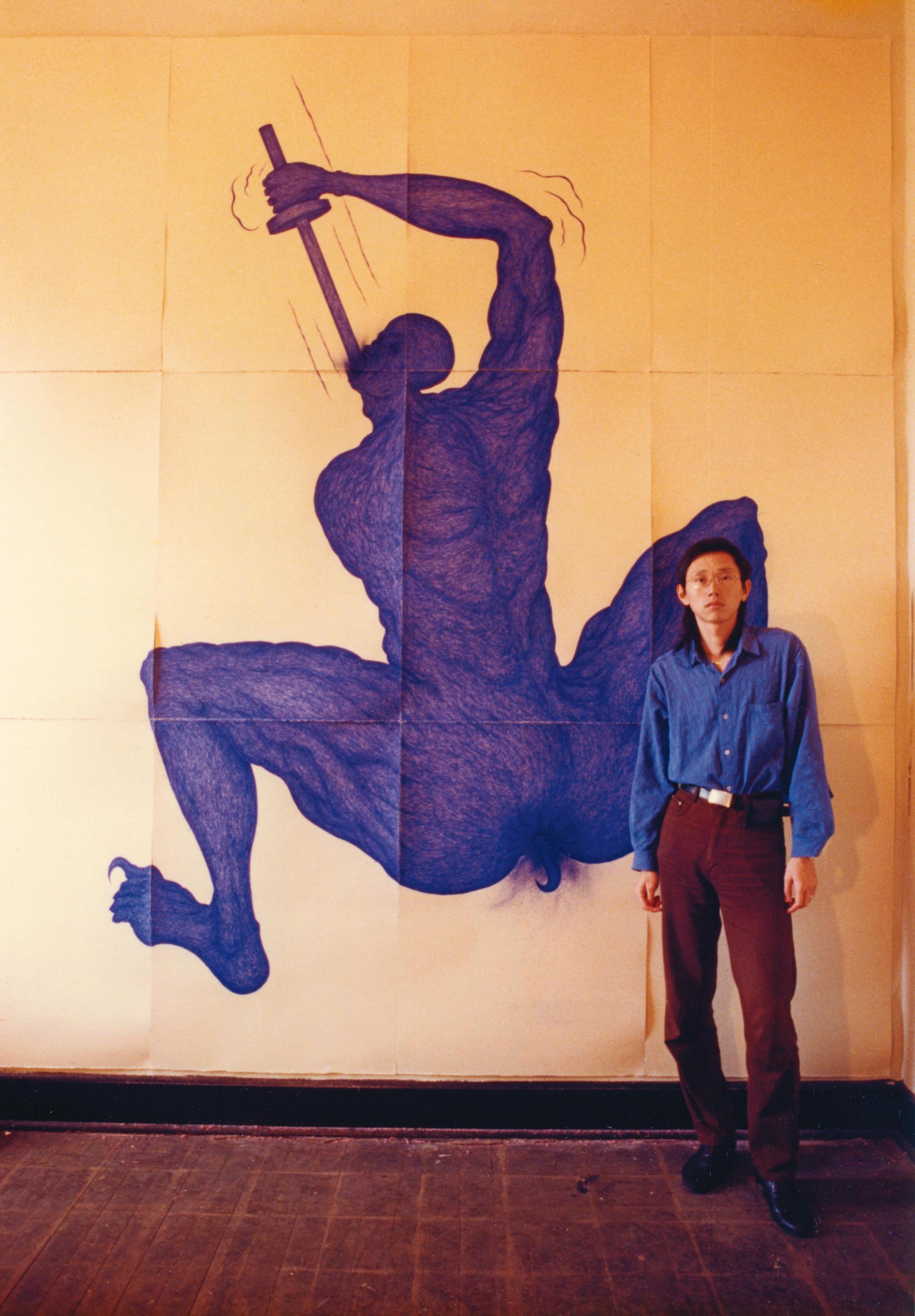 姚瑞中1997年在美國舊金山駐村時創作《孤寂之外無他》,多年後成為他賣出的第一幅畫。(姚瑞中提供)