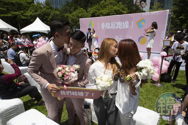 去年5月24日同婚專法上路，許多同志歡喜成婚，但法律尚不允許結婚同志共同收養，已有立委連署提案修法，希望保障同志及兒童權益。