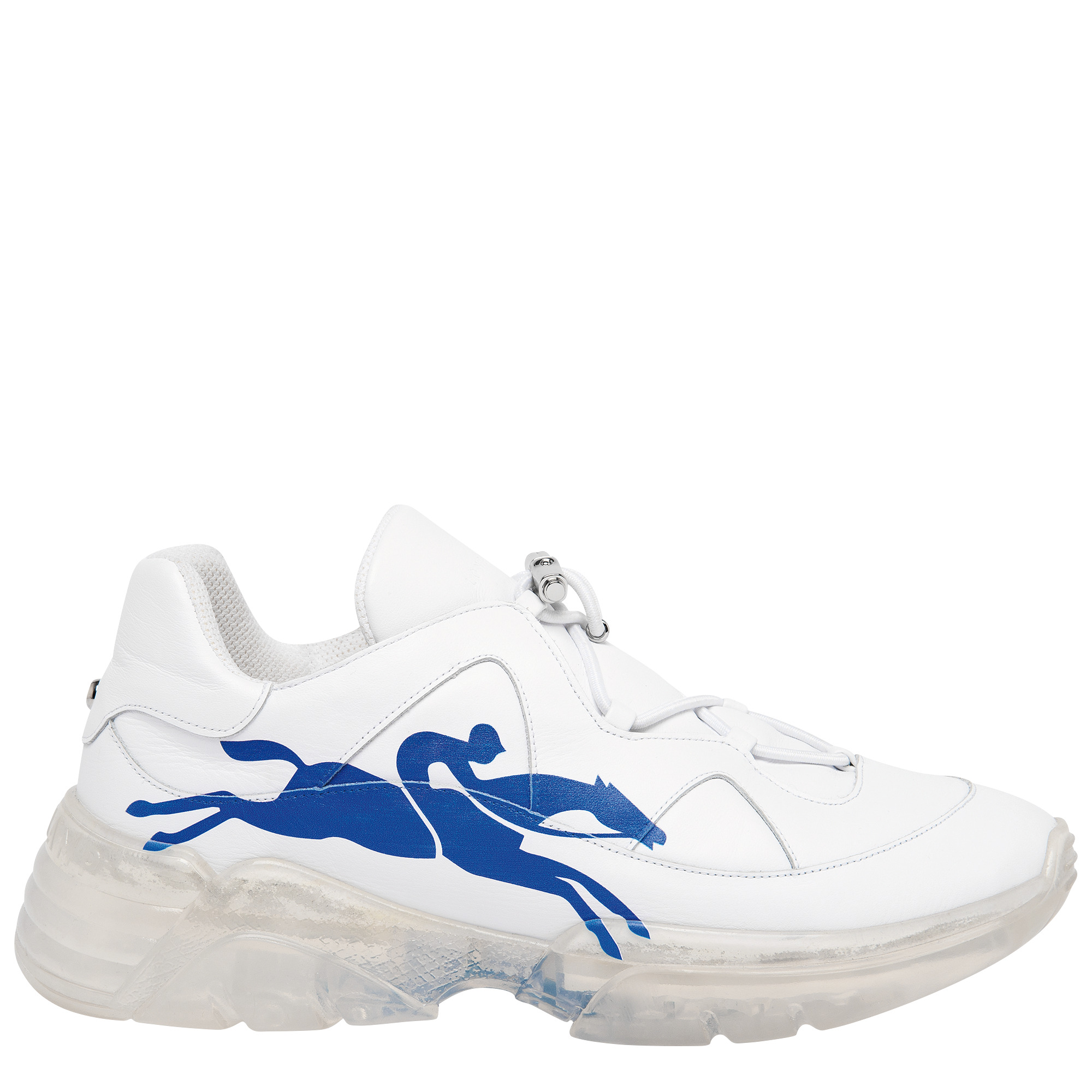 藍色Logo運動鞋 NT$14,600。（LONGCHAMP提供）