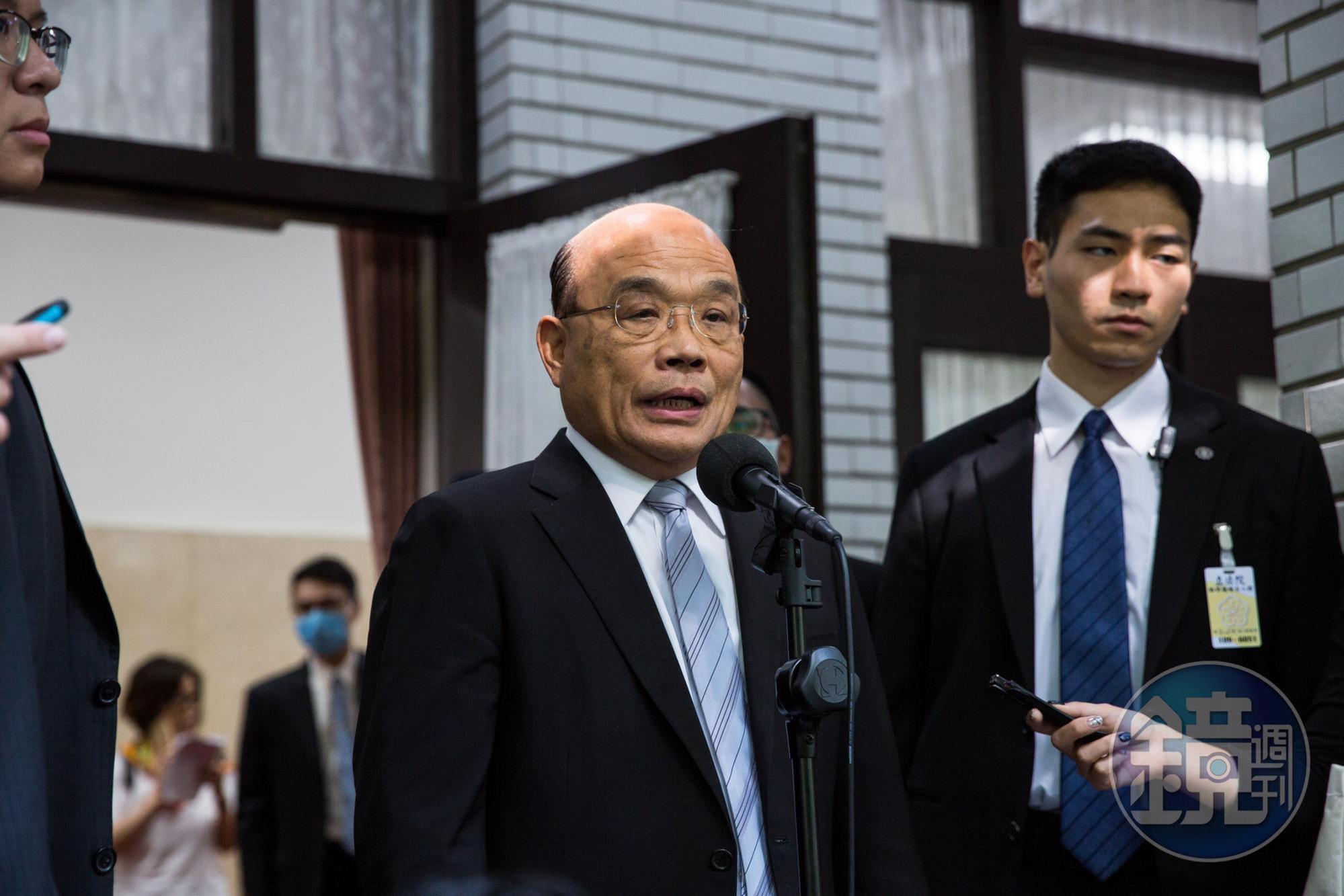 蘇貞昌今表示外交上應該要對外一致，以保持信任關係。（本刊資料照）