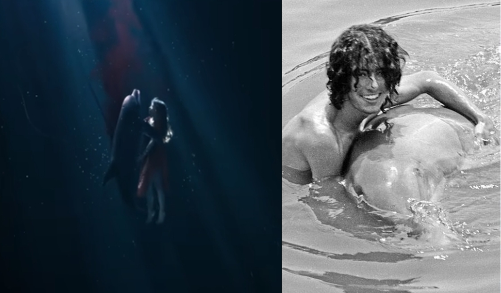 歌手蔡依林（Jolin）推出全新MV 《甜秘密》，導演廖人帥團隊創新故事「人豚戀」評價兩極。（左圖翻攝《甜秘密》MV，右圖翻攝自《鏡報》）