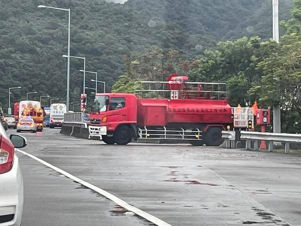 民眾在網路上曝光,消防車出動的畫面。(翻攝自宜蘭知識+臉書)