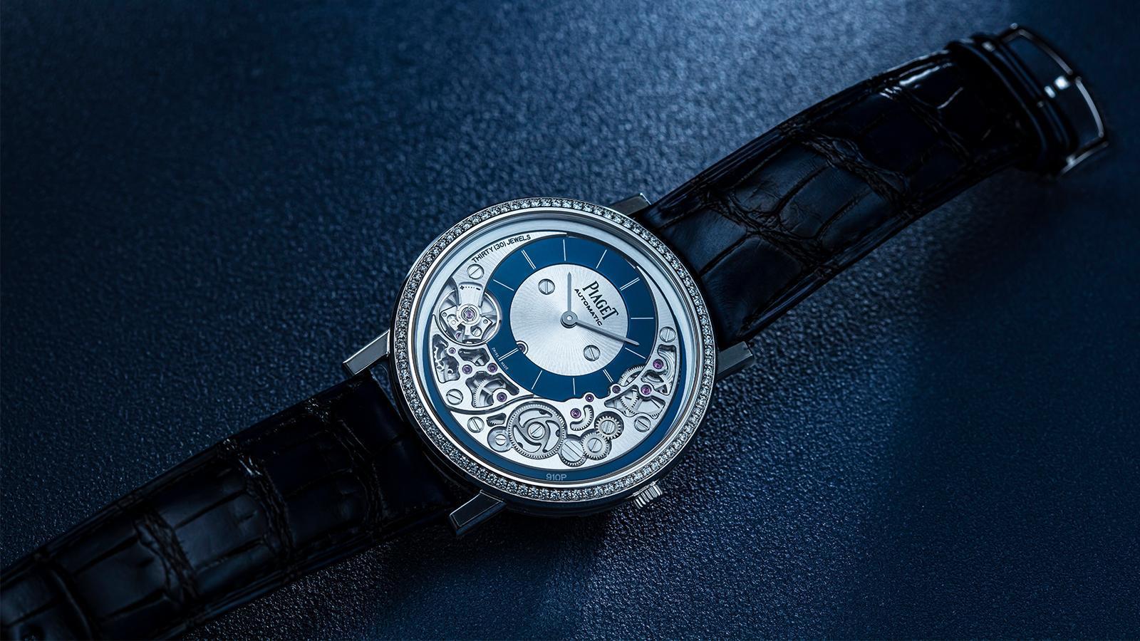 PIAGET Altiplano Ultimate Automatic｜G0A45121／錶徑41mm／18K白金錶殼／時間指示／910P自動上鏈機芯／鑲鑽約0.58克拉／建議售價NT$ 1,210,000