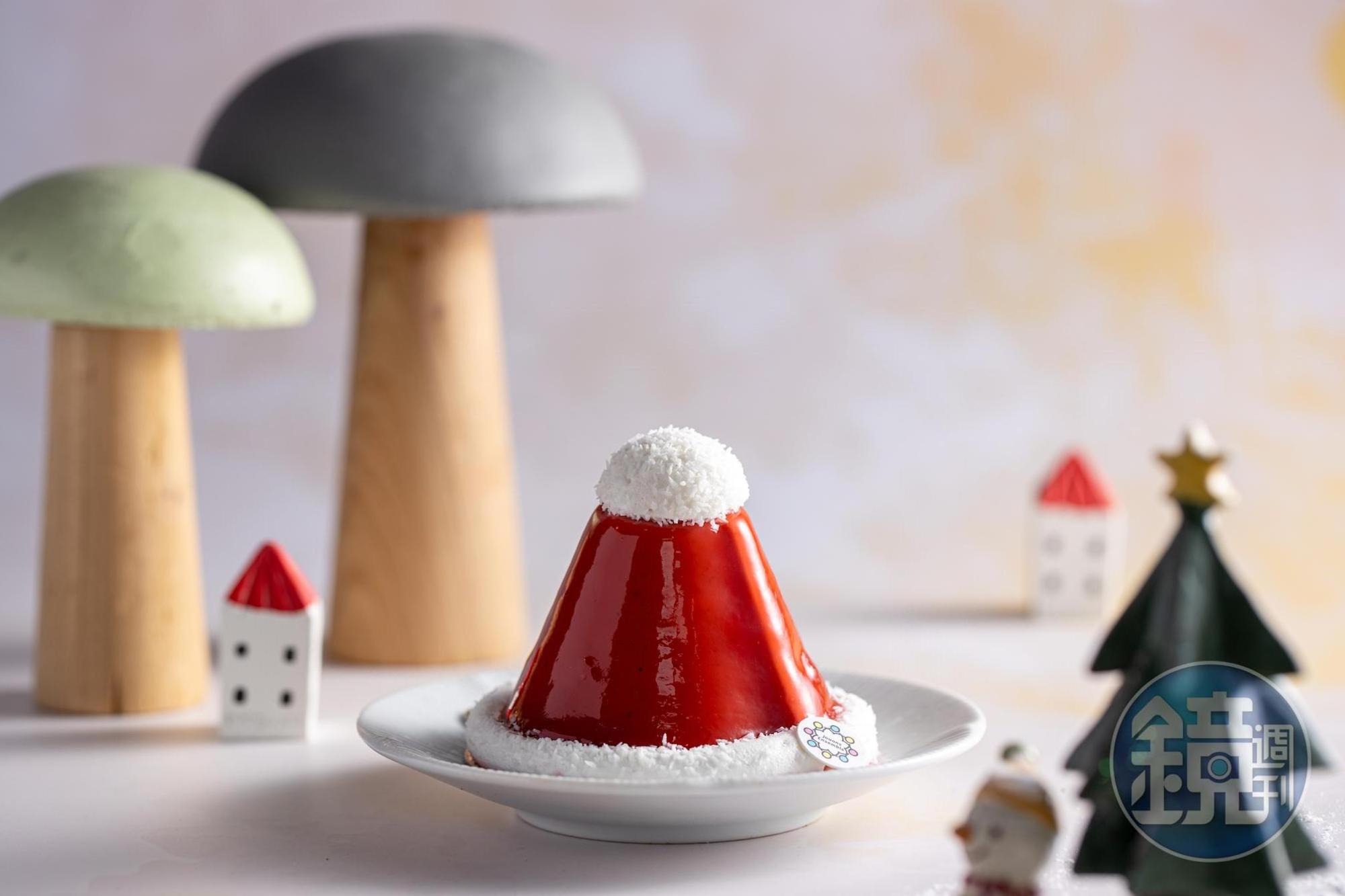 「Santa」選用草莓及椰子的組合，撰寫當季的香甜。（200元／份）